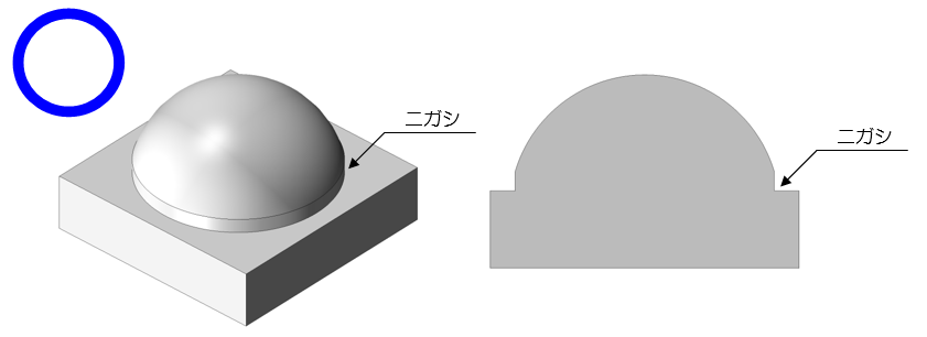 ニガシ形状の例2