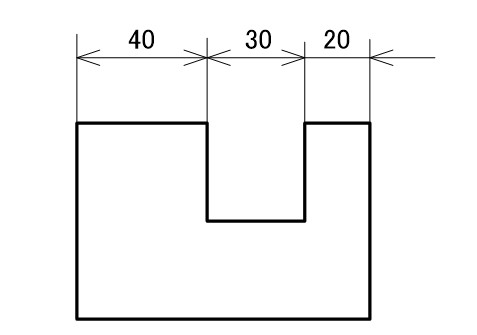 図4-3　直列寸法記入法