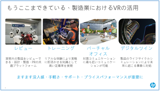 出典：株式会社日本HP_もうここまできている、製造業におけるVRの活用