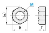 Alt：図2-1 MISUMI（総合Webカタログ） 「六角ナット＞ナットJIS 1種」＞外形図」