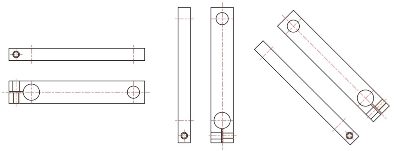 図5-4 製品構造に依存するクランプリンクの取り付け方向の例