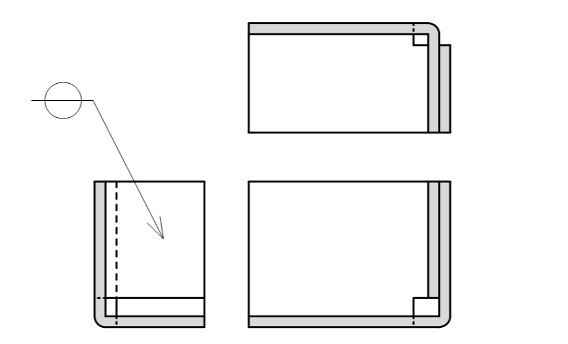図3-5 スポット溶接の指示例