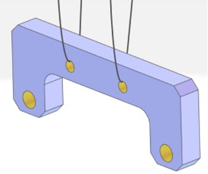 表面処理の吊り痕電極接点痕