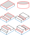 平行度を適用する形状_適用する形状例_平行二平面と断続平面（同一面）