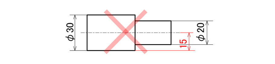 コラム2_軸物の製図_センター振り分け寸法