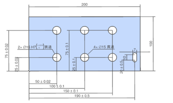 寸法公差の一括追加