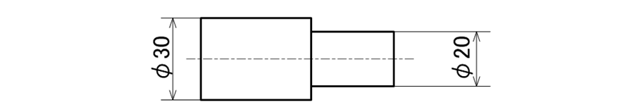 コラム1_軸物の製図_センター振り分け寸法
